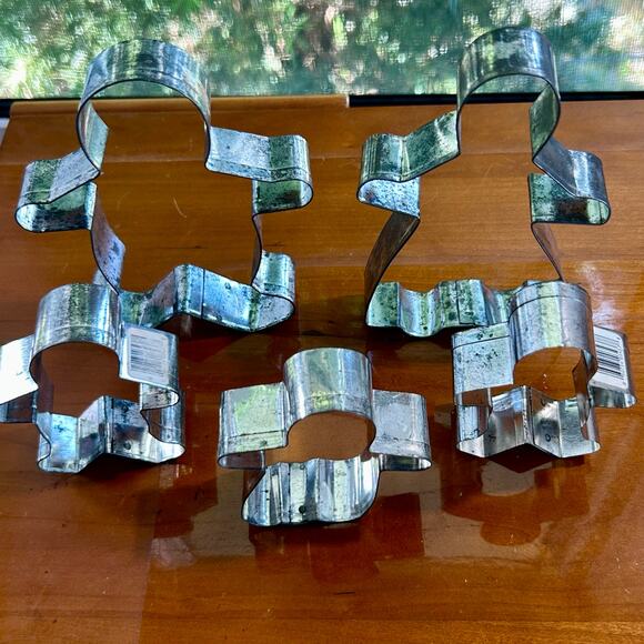 Vintage Gingerbread Family Cookie Cutters Set of 5 – Tin Man & Woman Cutters - Picture 7 of 16